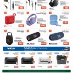 JBL audio equipment and Brother ink tank printers on sale at Al Meera.