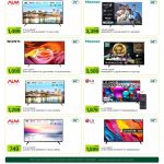 4K Smart TV deals at Al Meera featuring ALM, Hisense, Sony, and LG television models.