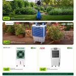 Al Meera weekly deals: Zenan mist fan and air coolers, ALM air cooler selection.
