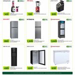 Kitchen and home appliances: Kenwood blenders, Zenan ice makers, and Westpoint chillers at Al Meera.