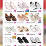 Ladies and kids running shoes, loafers, and sandals promotional offer at Ansar Gallery Qatar.
