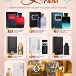 Rawabi Hypermarket Perfume Fiesta Qatar deals on Rasasi Hawas Fire, Hawas Malibu, Parisble fragrances and OriArome Caramel Oud discounts 2026