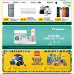 Al Meera Qatar Electronics Promotion May 2026 - Sharp Refrigerator, Lennox AC, and iPhone 17 Pro Max.