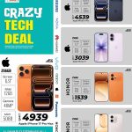 Al Rawabi Electronics Crazy Tech Deal featuring Apple iPhone 17 Pro Max, 17 Pro, and Honor 600 series in Qatar.