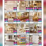 Ansar Gallery Eid table decor and home organization items featuring crystal candy bowls, glass sets, and drawer organizers.
