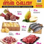 Ansar Gallery Qatar special offers on fresh beetroot, pears, tilapia fish, and mutton - Qatar i Discounts.