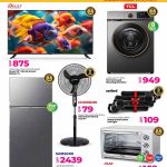 Home appliance deals at Ansar Gallery including Samsung refrigerators, TCL washing machines, and Smart TVs.