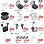 Apple AirPods Pro 3, Samsung Galaxy Buds 4 Pro, and Nothing TWS Earbuds at LuLu.