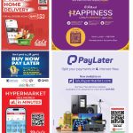 Lulu Hypermarket delivery services, Happiness loyalty rewards, and PayLater installment options in Qatar.