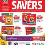 LuLu Savers weekend promotion banner featuring Tang, Tide, Samyang Ramen, and Colgate.