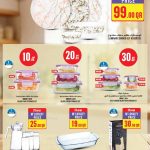 Luminarc dinner sets and Smart Lock glass food storage containers at Monoprix.
