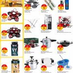 Kitchenware and Home Accessories Sale at Paris Hypermarket - Cookware Sets, Pressure Cooker, and Cloth Dryer.