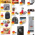 Home Appliances and Electronics Offers at Paris Hypermarket - Geepas Refrigerator, Kelon Washing Machine, and Blenders.
