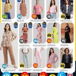 Women's fashion promotion at Safari Qatar featuring tunics, abayas, and blazer sets.