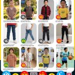 Boys clothing sale at Safari Qatar with t-shirts, denim joggers, and pajama sets from 10 QR.