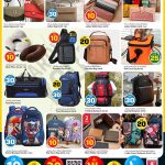 Safari Hypermarket Qatar promotion on ladies' handbags, backpacks, and wallets.