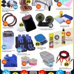 Car accessories and automotive care products on sale at Safari Hypermarket Qatar.