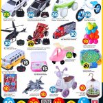 Kids' ride-on cars, bicycles, and remote control toys on sale in Qatar.
