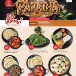 Safari Bakery Paratha Fest featuring Kizhi Paratha and Chicken Tikka Paratha Pizza.