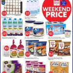 Discounts on fresh white eggs, Al Badia milk, and Sadia chicken strips at Safari Qatar.