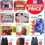 Safari Hypermarket Qatar weekend promotion on blankets, travel luggage bags, and Skybags backpacks.