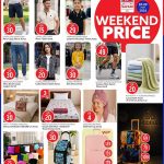 Safari Hypermarket weekend offers on men's apparel, home bedding, and travel suitcases.