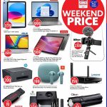 Safari Qatar electronics deals featuring Apple iPad, Lenovo laptops, and Nikon cameras.