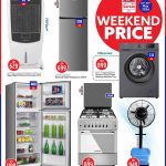 Refrigerator, washing machine, and air cooler deals at Safari Hypermarket.