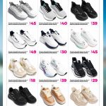 Ansar Gallery footwear promotion page featuring gents running shoes, ladies sports sneakers, and kids trainers.