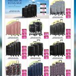 Premium hard trolley luggage bags promotion at Ansar Gallery with multi-size suitcase sets.
