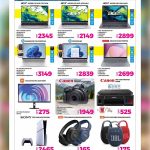 Ansar Gallery Summer Holidays Offers promotion on Acer, HP, and Lenovo laptops, Xiaomi monitors, Canon cameras, and JBL audio equipment.