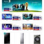 Hisense mini LED smart TVs cross door refrigerator upright freezer and front load washing machine on display