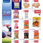Carrefour frozen food promotional flyer featuring frozen chicken nuggets franks burgers and vegetables