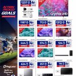 Samsung Crystal UHD, QLED, and OLED smart TVs, refrigerators, and washing machines at Carrefour Qatar.