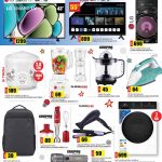 Electronics and home appliances sale featuring LG Smart TV Geepas blender and Blue Electric washer