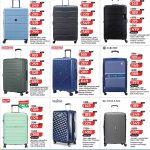 LuLu Travel Fest luggage discounts featuring Delsey Paris, American Tourister, Carlton, Ricardo, and Giordano hard trolley bags.