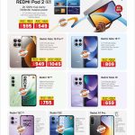 Xiaomi and Redmi tablets and smartphones flyer page 6 featuring Redmi Pad 2, Redmi Note 15 Pro, and Redmi 15C.