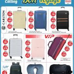 Carlton VIP and Skybags brand travel accessories including hard trolley cases backpacks and neck pillows