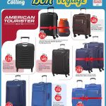 American Tourister travel luggage collection featuring softside and hardside spinner suitcases with matching backpacks