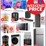 Safari Hypermarket home appliances discount flyer featuring Smart TVs, refrigerators, washing machines, and kitchen appliances.
