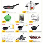 Al Meera Qatar promotion on Tefal induction frypans, Pigeon pressure cookers, and Berlinger Haus cookware sets July 2026