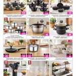 Ansar Gallery seasonal flyer showcasing promotional offers on granite cookware sets stainless steel pots nonstick pans and kitchen tools