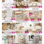 Promotional flyer featuring deals on opalware dinner sets ceramic tea sets serving trays bakeware and home storage organizers