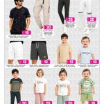 Seasonal deals on mens sports t shirts cargo pants and kids matching two piece sets