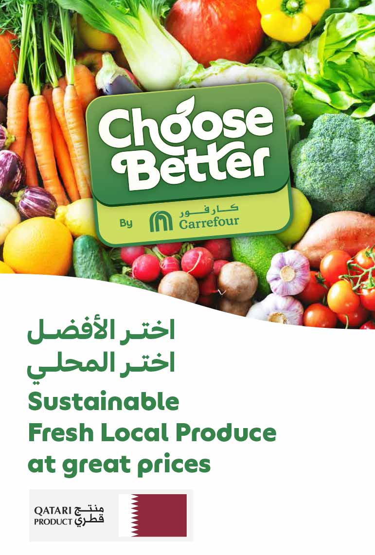 Sustainable fresh local produce and Qatari product promotional campaign by Carrefour.