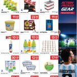 Dairy products and breakfast essentials flyer displaying cream cheese blocks butter packs organic milk and fresh eggs