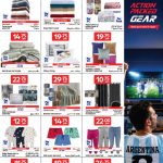 Home bedding linens curtains and family clothing items featured in a retail catalog