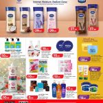 LuLu Hypermarket promotional flyer featuring discounts on personal care items including Vaseline body oil Nivea creams and Garnier skincare products