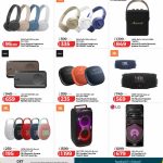 Sony and JBL wireless headphones alongside Bose JBL Marshall and LG portable bluetooth speakers