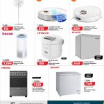 LuLu Hypermarket promotional flyer displaying robot vacuum cleaners air purifiers gas cooking ranges and chest freezers